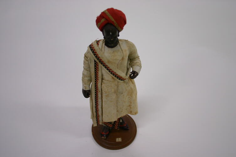 Indian Figure - Hindu Merchant, Clay, circa 1880