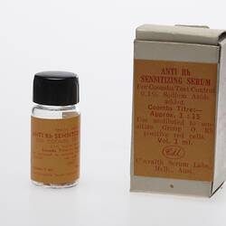 Serum Bottle - Anti Rh Sensitizing, 1960s