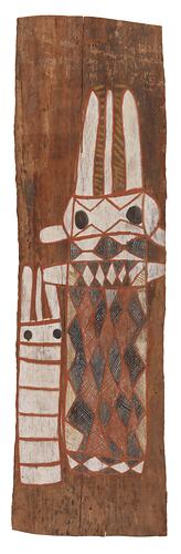 Painting, bark, Gaagudju, Oenpelli, Western Arnhem Land, Northern Territory, Australia, 1912