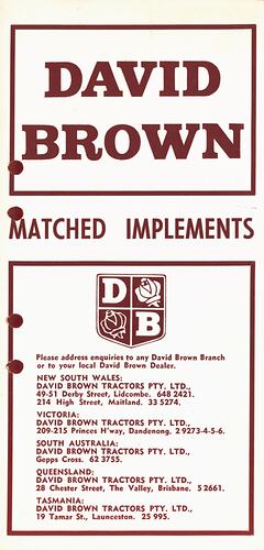 David Brown Matched Implements