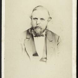 Photograph - Edward J. White, First Assistant Astronomer, Melbourne Observatory, Melbourne, Victoria, 1873