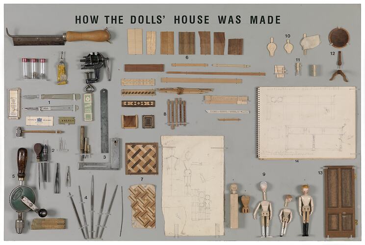 Pendle Hall Doll's House construction board