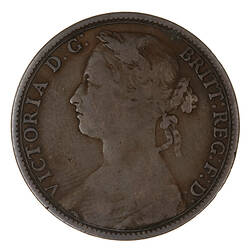 Coin - Penny, Queen Victoria, Great Britain, 1879 (Obverse)