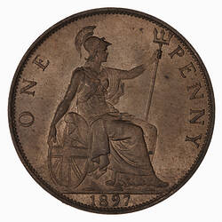 Coin - Penny, Queen Victoria, Great Britain, 1897 (Reverse)
