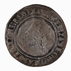 Coin - Sixpence, Elizabeth I, England, Great Britain, 1566 (Obverse)