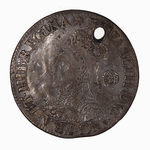 Coin - Sixpence, Elizabeth I, England, Great Britain, 1562 (Obverse)