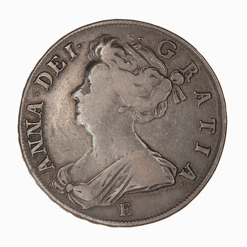Coin - Halfcrown, Queen Anne, Great Britain, 1707 (Obverse)