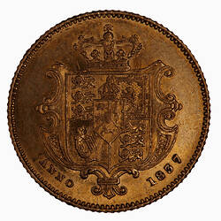 Coin - Half-Sovereign, William IV, Great Britain, 1837 (Reverse)