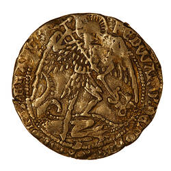 Coin - Angel, Edward IV, England, 1477-1480 (Obverse)