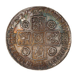 Coin - Halfcrown, George II, Great Britain, 1741 (Reverse)
