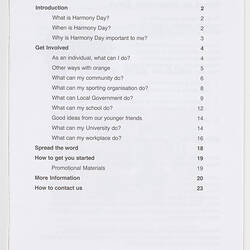 Planning Guide - Harmony Day, 2004