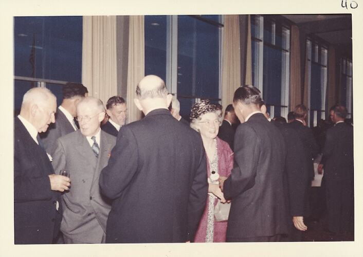 Photograph - Kodak Australasia Pty Ltd, Group of Kodak Staff & Guests at the Reception of the Official Opening of the Kodak Factory, Coburg, 1961