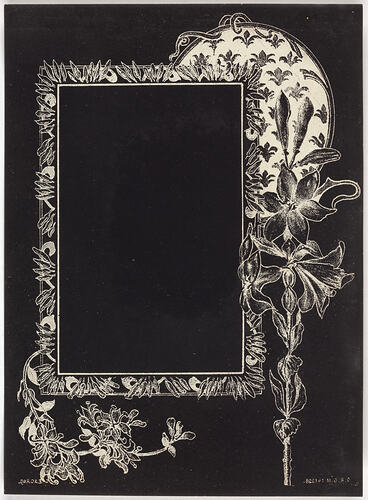 Negative Vignette - G.E.A.C., Lilies, circa 1900