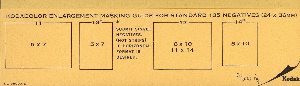 Kodak Layout Chart.pdf Folder - Kodak Australasia Pty Ltd, Kodacolor Enlargement Masking Guide ...