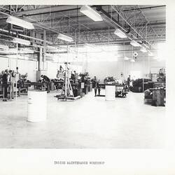 Photograph - Kodak Australasia Pty Ltd, Interior View of Machine Shop, Building 12 Engineering Workshops. Kodak Factory, Coburg, circa 1961
