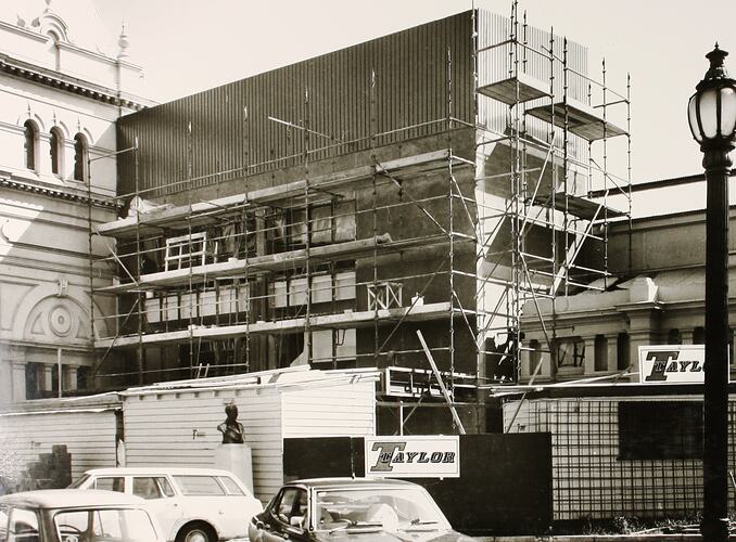 Photograph - Construction of New Entrance to Convention Centre, Exhibition Building, Melbourne, 1977