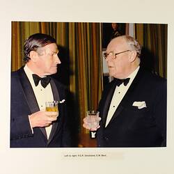 Photograph - Dinner for Deputy Chairman, Ken L. Christian, Celebrating Twenty-Fives Years as Trustee, Royal Exhibition Building, Melbourne, 16 Jul 1982