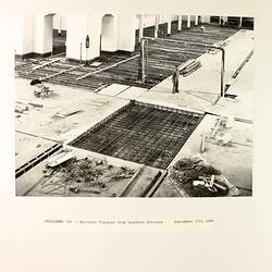Photograph - Programme '84, Timber Floor Replacement in the Great Hall, Royal Exhibition Buildings, 17 Sep 1984