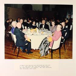 Photograph - Dining, At Home to Ken Christian and John Elden, Royal Exhibition Building, 18 May 1985