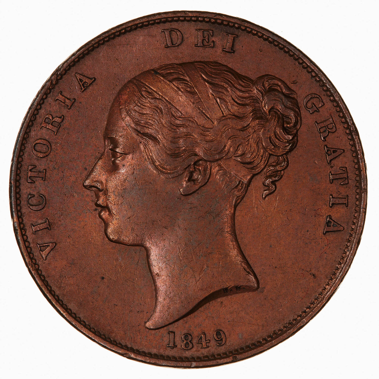Coin - Penny, Queen Victoria, Great Britain, 1849