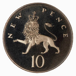 Proof Coin - 10 New Pence, Elizabeth II, Great Britain, 1981 (Reverse)