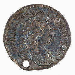 Coin - Twopence, William III, England, Great Britain, 1701 (Obverse)