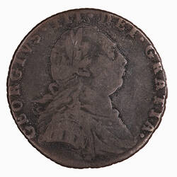 Coin - Sixpence, George III, Great Britain, 1787 (Obverse)
