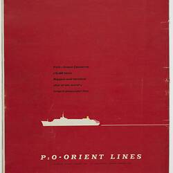 Brochure - 'SS Canberra Maiden Voyage Souvenir', P&O-Orient Line, 1961
