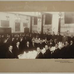 Photograph - Commemorative Dinner, AG Maclaurin, Manchester Hotel, 22 Jan 1927