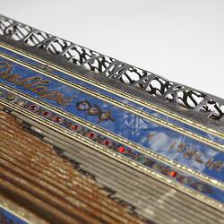Detail of 1920s piano accordion