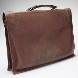 Satchel - Brown Leather, Croatia, circa 1940s