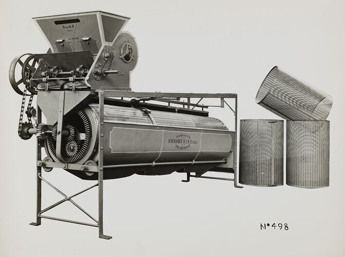 Photograph - Schumacher Mill Furnishing Works, Seed Grading Machine, Port Melbourne, Victoria, circa 1940s