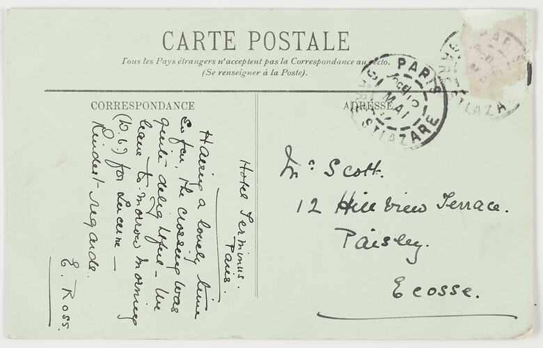 Postcard - Le Boulevard Maritime, Dieppe, France, circa 1904-1907