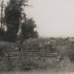 Photograph - 'Stranded Agricultural Machinery, Near Peronne', France, circa 1918