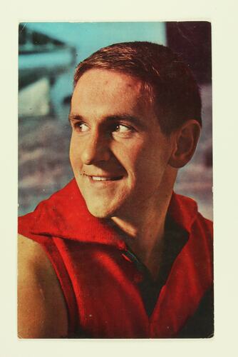 Football Card - Hassa Mann, Melbourne, Mobil VFL Football Photos Series, 1964