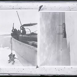 Glass Negative - Copy, Discovery II & Wyatt Earp, Bay Of Whales, Ellsworth Relief Expedition, Antarctica, 1935-1936