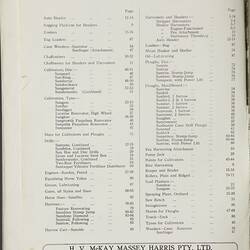 Catalogue - H.V. McKay Massey Harris, 'Sunshine Farm Implements', 1931