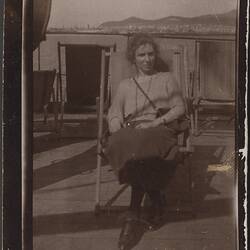 Photograph - Gladys Leichti, On Board 'SS Bendigo', England to Australia, 1924