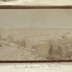 Photograph - Camp Huts, Somme, France, Sergeant John Lord, World War I, 1917