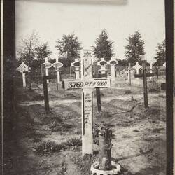 Photograph - Grave of Private F. H. Good, Flanders, Belgium, Sergeant John Lord, World War I, 1917