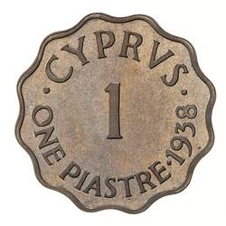 Proof Coin - 1 Piastre, Cyprus, 1938