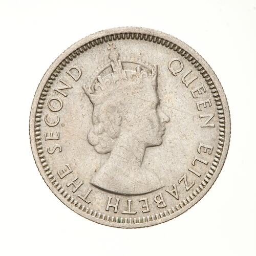 Coin - 6 Pence, Fiji, 1953