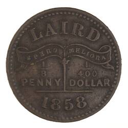 Token - 1/8 Penny, MacGregor Liard, Nigeria, 1858