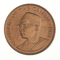 Coin - 1 Butut, Gambia, 1974