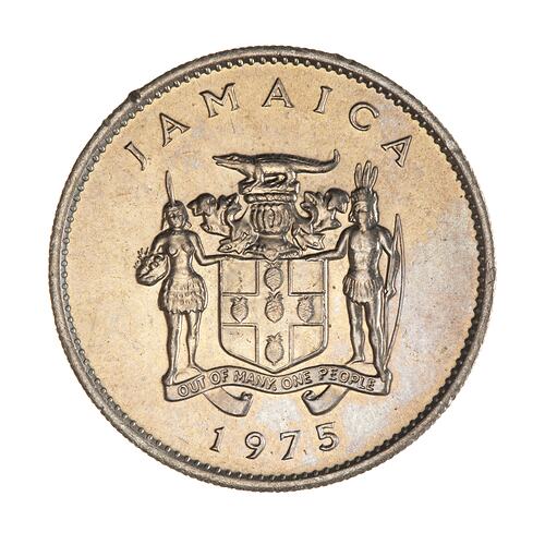 Coin - 10 Cents, Jamaica, 1975