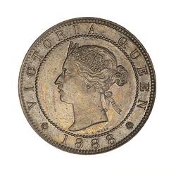 Coin - 1 Penny, Jamaica, 1888