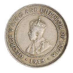 Coin - 1/2 Penny, Jamaica, 1918