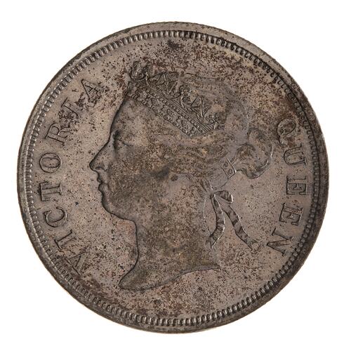 Coin - 50 Cents, Straits Settlements, 1888