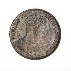 Coin - 5 Cents, Straits Settlements, 1910