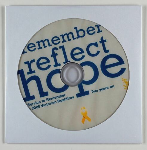 DVD - 'Remember, Reflect, Hope', 2nd Anniversary Memorial Service, 2009 Victorian Bushfires, 6 Feb 2011